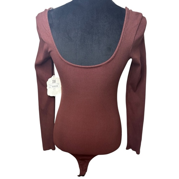 Altar’d State | NWT Long Sleeve Bodysuit in Chestnut | Sz S - Picture 5 of 8